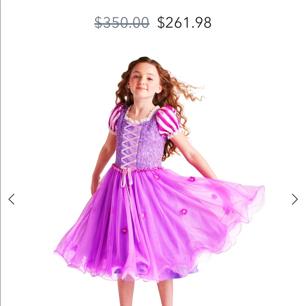 Rapunzel signature costume for kids. Size 6